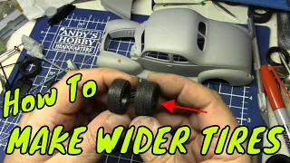 Ep.156 How To Make Tires, Wider On A Model Car