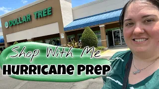 Hurricane Preparedness on a BUDGET | Shop With Me at DOLLAR TREE for Hurricane Prep Supplies