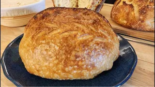 Easy Overnight Sourdough Bread - Sourdough Country Loaf - The Hillbilly Kitchen