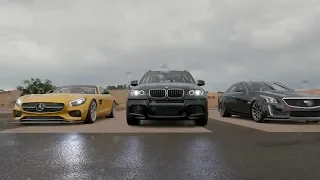 Mercedes Benz GT VS BMW X5M VS Cadilac драг рейсинг Forza Horizon 3 | Xbox One S (часть 3)