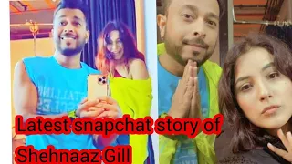 Shehnaaz Gill latest snapchat story with Ken ||