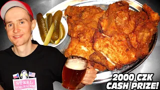 2kg Schnitzel & Beer Eating Contest | 2000 CZK Cash Prize!!