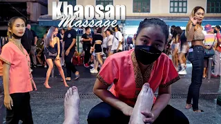 Massage by cute thai girl in Khaosan Road - Bangkok Nightlife 2022