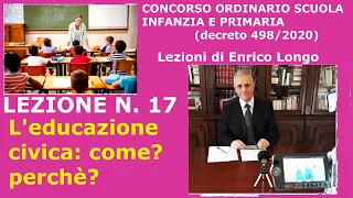 L'educazione civica: come? perché? - LEZIONE N.17