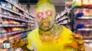 EL ZOMBIE SE CUELA EN UN SUPERMERCADO! (Ataca a Personas)