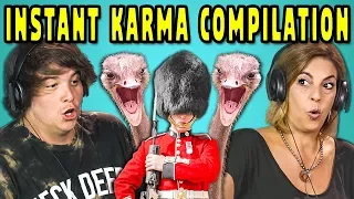 ADULTS REACT TO INSTANT KARMA COMPILATION