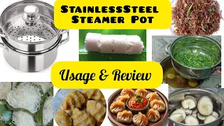 Amazon StainlessSteel Steamer Pot 2 tier Steaming Cookware #steamer #easycooking #kitchentools