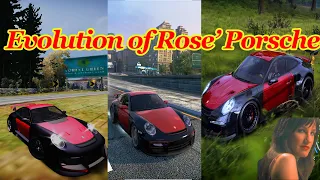 Evolution of Rose Largo's Porsche in Need for Speed 2020
