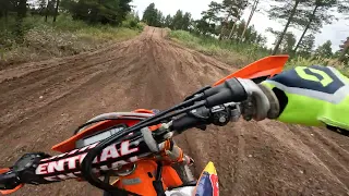 ktm 350 exc-f | akrapovic exhaust | motocross track