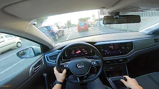 Chill Car Driving POV Rome City Streets