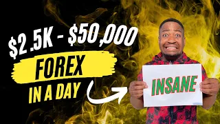 Turning $2.5K - $50,000 in 24 hours | INSANE Forex Challenge!!