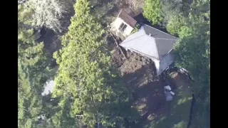 Raw video: Mudslide damages buildings in Berkeley Hills