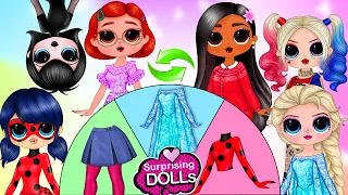 Encanto, Turning Red, Harley Quinn, Ladybug, Mavis Clothes Switch Up - DIY Paper Dolls & Crafts