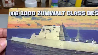 1/350 DDG-1000 Zumwalt Class Destroyer. Snowman model/Takom. kit build. part 2
