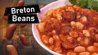 BEANS in Breton style WITH SAUSAGE. Most popular in Poland, and generally unknown in Brittany