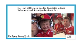 From devastation to joy: Young French F1 fan meets his hero Kimi Raikkonen