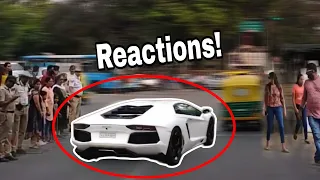 Lamborghini Aventador in INDIA ! Epic Public REACTION | Bangalore