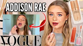 I FOLLOWED AN *ADDISON RAE* MAKEUP TUTORIAL (Vogue)