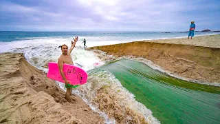 RIVER SURFING IN CALIFORNIA! (POOPIES)