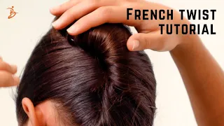 Easy French twist tutorial: ALL key steps (and it holds for an entire ballet class)