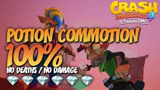 Crash Bandicoot 4: Potion Commotion 100% Run - All Gems Guide (No Deaths / No Damage)