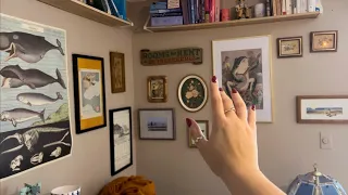 asmr air tracing and tapping on an art wall ~ slow hand movements ~ no talking, no mouth sounds