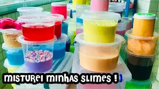 MIXING ALL SLIMES TOGETHER ! SLIME MIXING ! GIANT SLIME ! GIANT SLIME SMOOTHIE