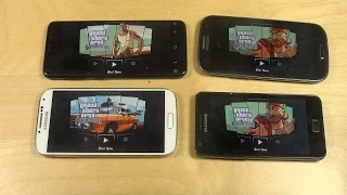 GTA San Andreas Samsung Galaxy S8 vs. S4 vs. S3 vs. S2 Gameplay Review