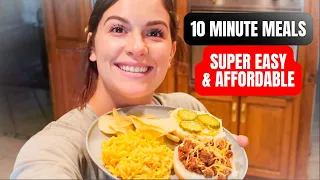 EASY & AFFORDABLE 10 MINUTE MEALS ON A BUDGET | MEALS FOR BUSY  FAMILIES | THE SIMPLIFIED SAVER