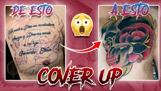 El gran SECRETO para tatuar un buen COVER UP aqui te lo explico / NO TODO ES SATURAR DE NEGRO