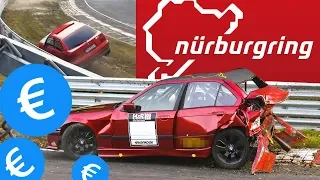 Сколько стоит попасть в аварию на трассе Нюрбургринг / Nurburgring?