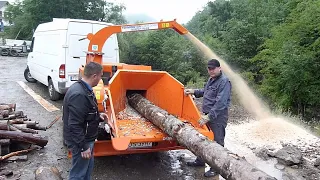 Amazing Dangerous Wood Chipper Machines, Fastest Powerful Tree Shredder Machines Working