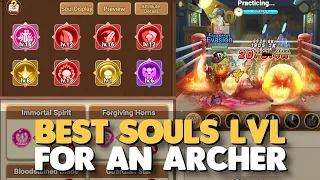 Trying different RED SOULS LVL impact in PvP in Legend of Mushroom