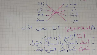 اختبار أو تقويم في اللغة العربية الفصل الأول للسنة الأولى إبتدائي.