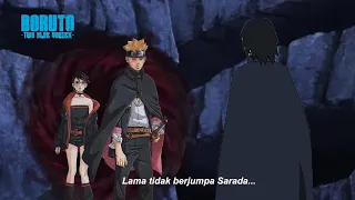 Boruto Episode 294 - Sarada ikut bersama Boruto dan bertemu Sasuke di markas rahasia - Boruto Vortex