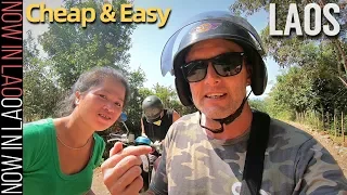 Travelling Laos is Cheap & Easy | Hiring Motorbikes in Vang Vieng Laos S.E.Asia