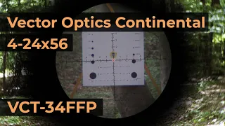 Vector Optics Continental 4-24x56 FFP Reticle VCT-34FFP | Optics Trade Reticle Subtensions