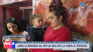 Un niño casi muere ahogado tras caerse a una pileta en Villa Corina