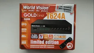 Распаковка ресивера World Vision T624A