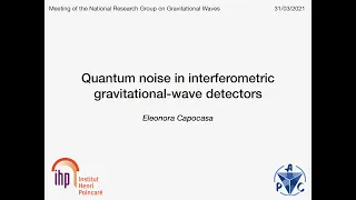 Quantum noise in interferometric gravitational-wave detectors