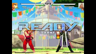 Capcom VS SNK Arranged MUGEN Gameplay - Ken & Terry Arcade Tag Playthrough (The Burning Blondies)
