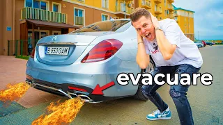 AM PUS EVACUARE PE MERCEDES S-CLASS