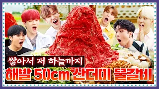 [ENG] 🍚 EP.10-2 순수 100% 고기로 쌓아올린 8월의 크리스마스 물갈비 트리. 온앤오프(ONF) 맛나게 먹고 활동 대박 나길 기원해~