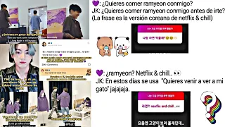 JIMIN Y JUNGKOOK MOMENTOS CON EL RAMEN🔥😱+JUNGKOOK SABE EL SIGNIFICADO!👌#jikook #kookmin #jimin