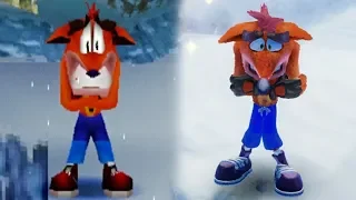 Crash Bandicoot N. Sane Trilogy - Animations and Expressions of Crash | Comparison