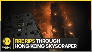 Hong Kong: Firefighters battle blaze at high-rise site | Latest World News | English News | WION