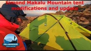 Winter wildcamp Simond Makalu T2 Mountain tent -mods and and update