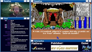 Might and Magic III on Amiga - Part 2/19: Outside,Temple of Moo,Castle Whiteshield,Town of Baywatch