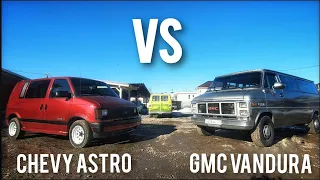 Самый маленький и самый большой: Обзор Chevy Astro Van против GMC Vandura