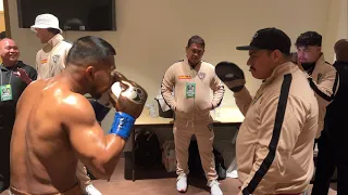 Eumir Marcial Warming up before fight